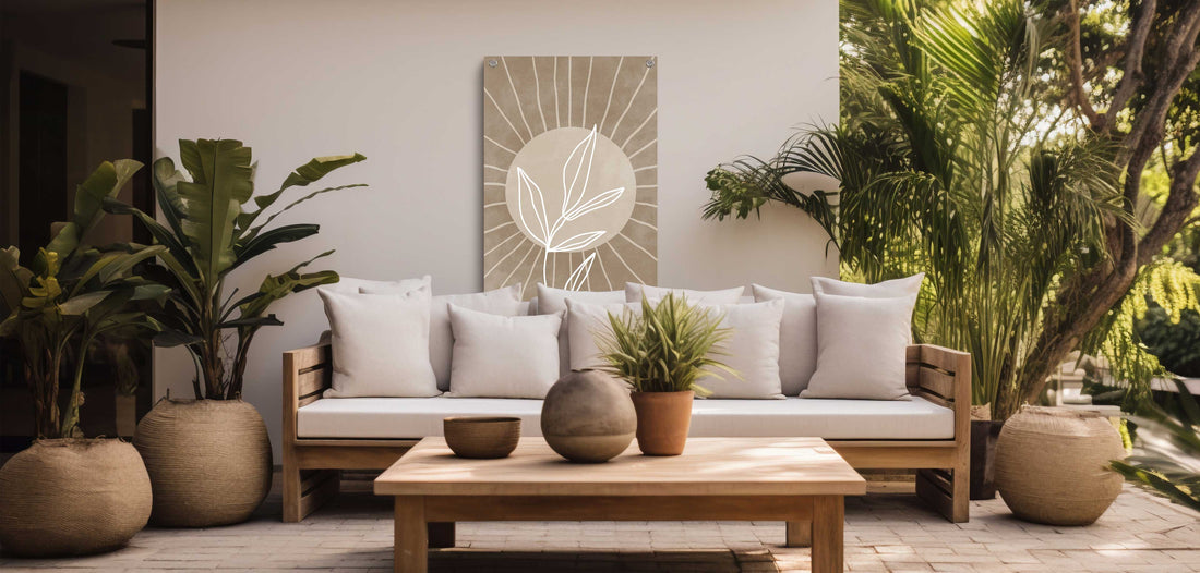 De zon schijnt, geniet van buiten! Fleur je tuin op met onze unieke tuinposters